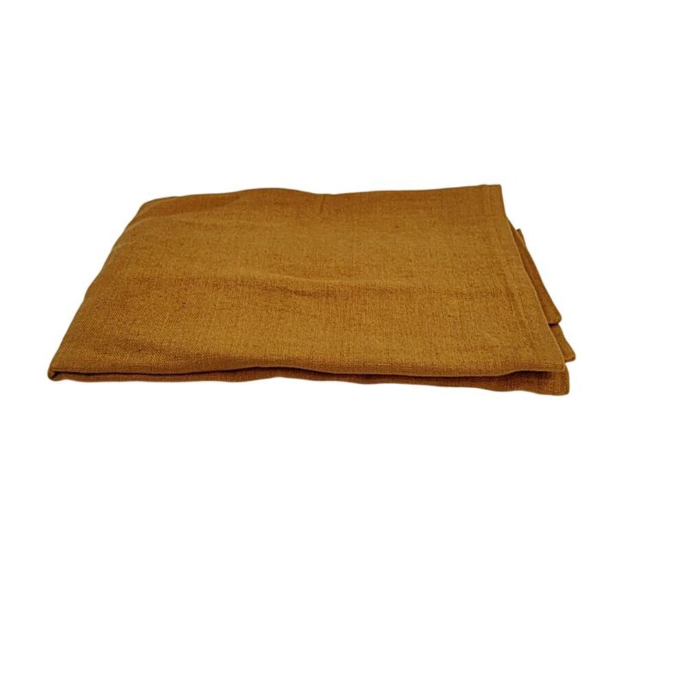 Quince Home European Linen Flange Edge Pillow Cover Goldenrod 22X22